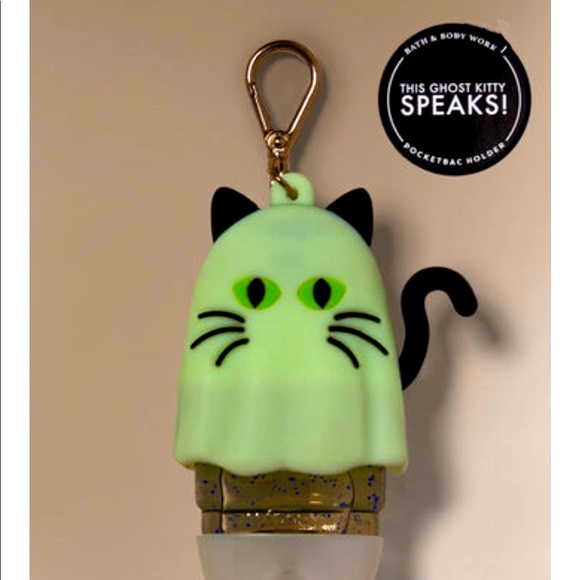 Noise-Making Light Up Ghost Kitty 👻 🐈‍⬛ Holder Rare - Picture 4 of 5